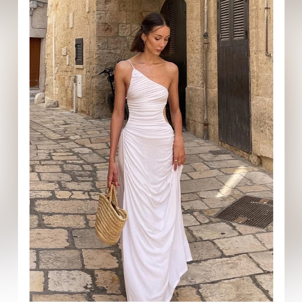 SNDYS White Monaco Dress XS